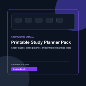 Printable Study Planner Pack
